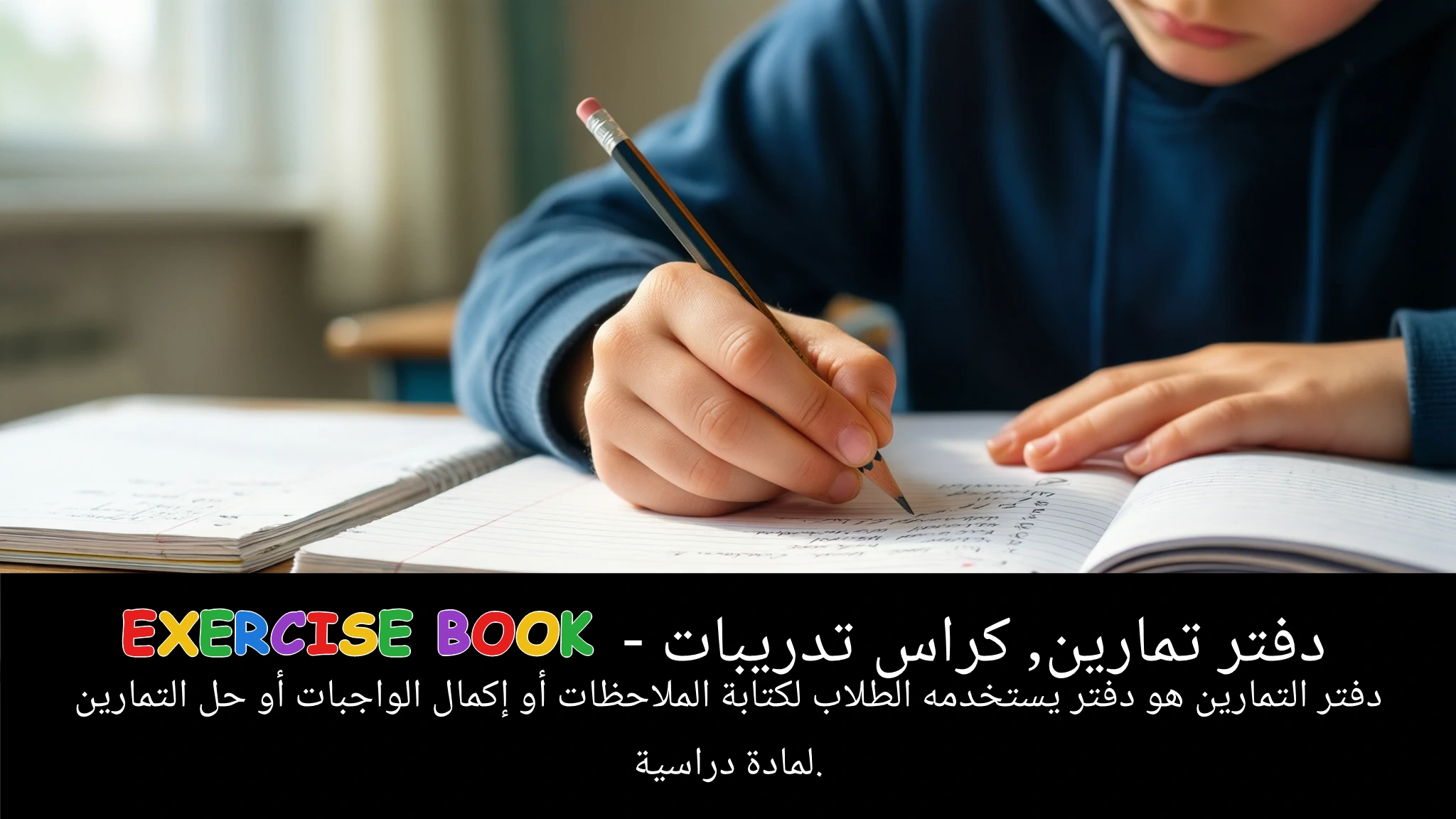 Arabic Illustration for exercise book